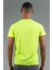 Regular Erkek Bisiklet Yaka Neon Sarı T-shirt 2