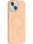 iPhone 15 Kılıf Magsafe Şarj Özellikli Iksp Ruby Silikon Kapak - Desert Titanyum 4