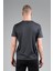 Regular Erkek Bisiklet Yaka Siyahmelanj T-shirt 2