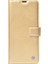 iPhone 16 Pro Max Kılıf Iksp Kar Deluxe Kapaklı Kılıf - Gold 1