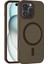 iPhone 16 Pro Max Kılıf Magsafe Şarj Özellikli Mat Arka Yüzey Iksp Sio Kapak-Rose Gold 1