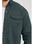 Erkek Mint Slim Fit Dar Kalıp Pamuklu Kot Gömlek 3