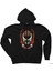Scribble Spawn Siyah Fermuarlı Kapşonlu Sweatshirt 1