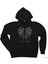 Ikizler Burç Retro Siyah Fermuarlı Kapşonlu Sweatshirt 1