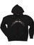 Metallica Outline Siyah Fermuarlı Kapşonlu Sweatshirt 1