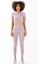 SlimFit Kadın Bisiklet Yaka Lila Crop Top 4
