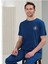 Erkek Acık Lacıvert Pijama Takım 1710 1