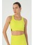 SlimFit Kadın Kapalı Yaka Neon Yeşil Bra 2
