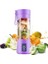Şarjlı Portatif El Blenderi 380 ml USB Kablolu Mor 5