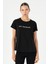 Regular Kadın Bisiklet Yaka Kısa Kol Siyah T-shirt 23132 1