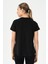 Regular Kadın Bisiklet Yaka Kısa Kol Siyah T-shirt 23132 2