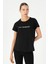 Regular Kadın Bisiklet Yaka Kısa Kol Siyah T-shirt 23132 3