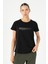 Regular Kadın Bisiklet Yaka Kısa Kol Siyah T-shirt 23131 1