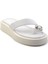Beyaz Lame Leather Kadın Terlik K04826600003 2