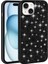 Apple iPhone 15 Kılıf Parlak Taşlı Tasarım Iksp Pırlanta Kapak-Gri 2