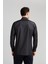 Regular Fit Paşa Yaka Kol Içi Apoletli Antrasit Erkek Gömlek GM23K232043_D58 2
