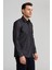 Regular Fit Paşa Yaka Kol Içi Apoletli Antrasit Erkek Gömlek GM23K232043_D58 3