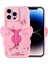 Apple iPhone 14 Pro Kılıf Kamera Korumalı Figür Tasarımlı Iksp Kapya Kapak-Pembe Açık 1