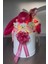 LED Işıklı Özel Kutuda Uyku Arkadaşı Bunny Peluş Tavşan ile Yeni Doğan Hediye Seti- Babyshower, Yenidoğan Hediyesi 5