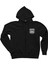 ROUTE66 Logo Siyah Fermuarlı Kapşonlu Sweatshirt 1