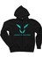 Lewis Hamilton Logo 2 Siyah Fermuarlı Kapşonlu Sweatshirt 1