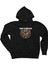 Disturbed Logo 2 Siyah Fermuarlı Kapşonlu Sweatshirt 1