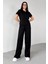 TKM-03690 Ekru Polo Yaka Bluz Salaş Pantolon Ikili Takım 5
