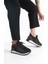 Alya Bağcıklı Ortopedik Taban Taşlı Kadın Sneaker Spor Ayakkabı - Siyah 1