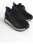 Alya Bağcıklı Ortopedik Taban Taşlı Kadın Sneaker Spor Ayakkabı - Siyah 4
