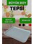Büyük Boy Plastik Beyaz Yemekhane Servis Tepsisi(53×37) Beyaz 1