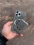 Iphone 15 Titanyum Taşlı Telefon Kılıfı ve Magsafe Kredi Kartlık Cüzdan Seti 1