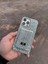 Iphone 16 Pro Gümüş Taşlı Telefon Kılıfı ve Magsafe Kredi Kartlık Cüzdan Seti 2
