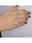 Manolya Çiçeği Gümüş Kolye NUR-KY03192 4