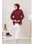 Monako Yaka Taşlı Tunik-Bordo 1
