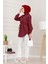 Monako Yaka Taşlı Tunik-Bordo 3