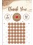 Kırmızı Kalpli Kraft Görünümlü Hand Made Teşekkürler Etiketi Paketleme ve Ürün Sticker 4