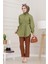 Monako Yaka Taşlı Tunik-Haki 1