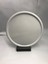 30 cm Mat Gri Metal Yuvarlak Çay, Kahve, Pasta Servis Tepsisi Dekoratif Sunum Tepsisi 1