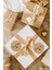 Kırmızı Kalpli Kraft Görünümlü Thank You Teşekkürler Etiketi Paketleme ve Ürün Sticker 1