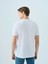 Regular Fit Beyaz-Yeşil Erkek T-Shirt LF2040075 3