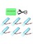6 Adet 3.7V 520MAH 30C Yükseltilmiş Li-Po Için USB Şarj Cihazı ile Xk K110 K110S V930 V977 Rc Helikopter Yedek Parçaları (Yurt Dışından) 5