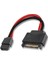 10 Adet Sata 15PIN Erkek - 6pin Sata Kablosu (Yurt Dışından) 5