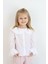 Yaka Detaylı Kız Çocuk Gömlek Ekru 4