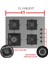 Flameart Sc Serisi Gri Set (SC408-WFA + XE63CPR +D082 ) - 65 Cm'lik Kare Döküm Izgara-Wok 3