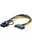 10 Adet 15 Pin 15PIN Sata Erkek - (6+2) 8 Pin 8pin Pcıe Dişi Kablo (Yurt Dışından) 5