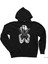 Marilyn Monroe Gangsta Siyah Fermuarlı Kapşonlu Sweatshirt 1