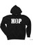 Hip Hop Siyah Fermuarlı Kapşonlu Sweatshirt 1