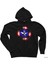Captain America Shield 2 Siyah Fermuarlı Kapşonlu Sweatshirt 1