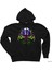 Mysterio And Spiderman Siyah Fermuarlı Kapşonlu Sweatshirt 1