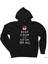 Pokemon Keep Calm Siyah Fermuarlı Kapşonlu Sweatshirt 1